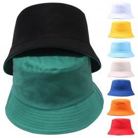 Customized Dual Side Cotton Bucket Hats  Customized Dual Side Cotton Bucket Hats