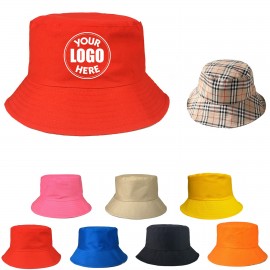 Fisherman Bucket Sun Hat with Logo