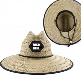 Outdoor Lifeguard Straw Hat w/Various Patch with Logo