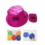 Polyester Foldable Fisherman Hat with Storage Pouch with Logo