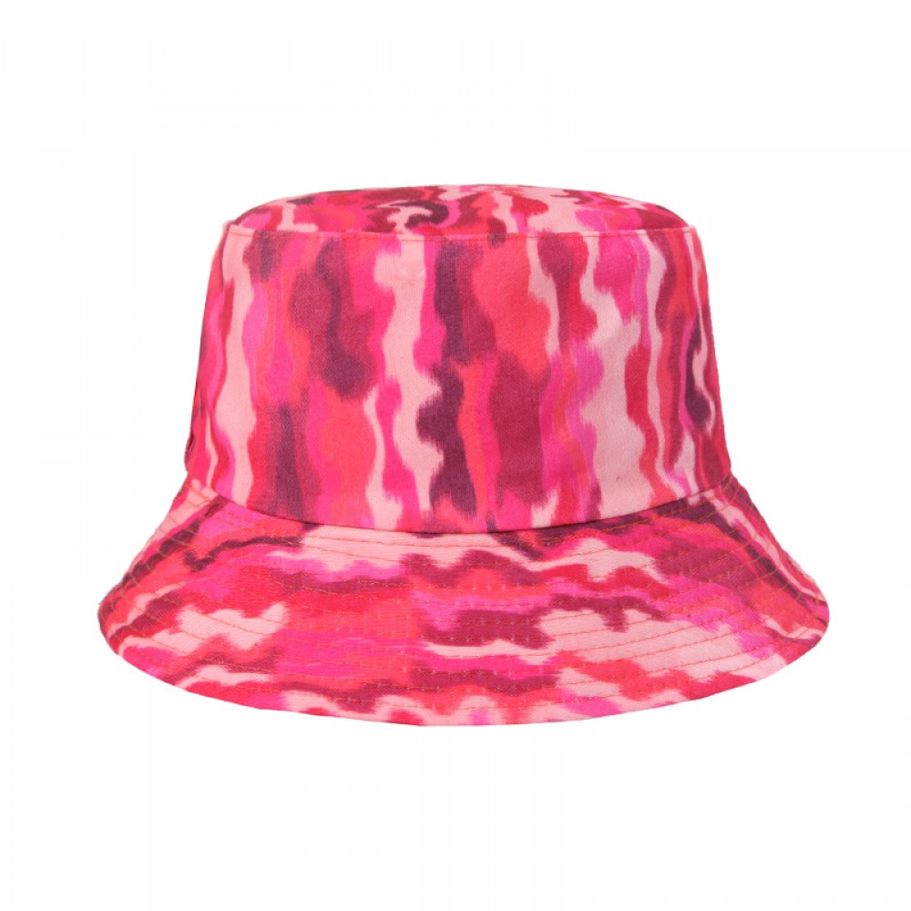 #45 Geometric Tie-dye Pattern Basin Cap Bucket Hat with Logo #45 Geometric Tie-dye Pattern Basin Cap Bucket Hat with Logo
