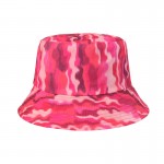 #45 Geometric Tie-dye Pattern Basin Cap Bucket Hat with Logo