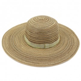 Branded Wide Brim Foldable Beach Straw Hat Sun Cap