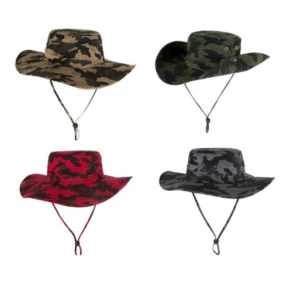 Branded Â Camo Bucket Fisher Hats