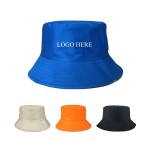 Logo Printed Sun Blocker Bucket Hat