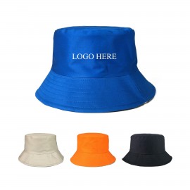 Logo Printed Sun Blocker Bucket Hat  Logo Printed Sun Blocker Bucket Hat