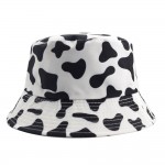 Branded Bucket Hat w/Cow Print