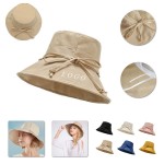 Women Bucket Hat With Bow Design with Logo