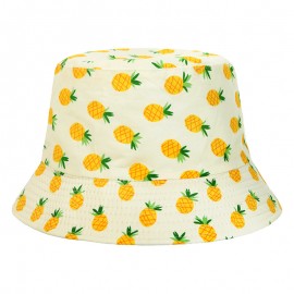 Customized #30 Geometric Tie-dye Pineapple Pattern Basin Cap Bucket Hat