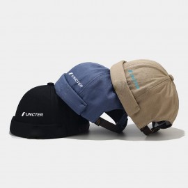 Custom Cotton Adjustable Retro Brimless Cap Worker Cap