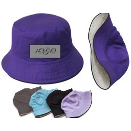 Branded Cotton Twill Bucket Hat Fisherman Cap