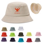 Unisex Outdoor Bucket Hat Folding Sunscreen Hat Logo Printed