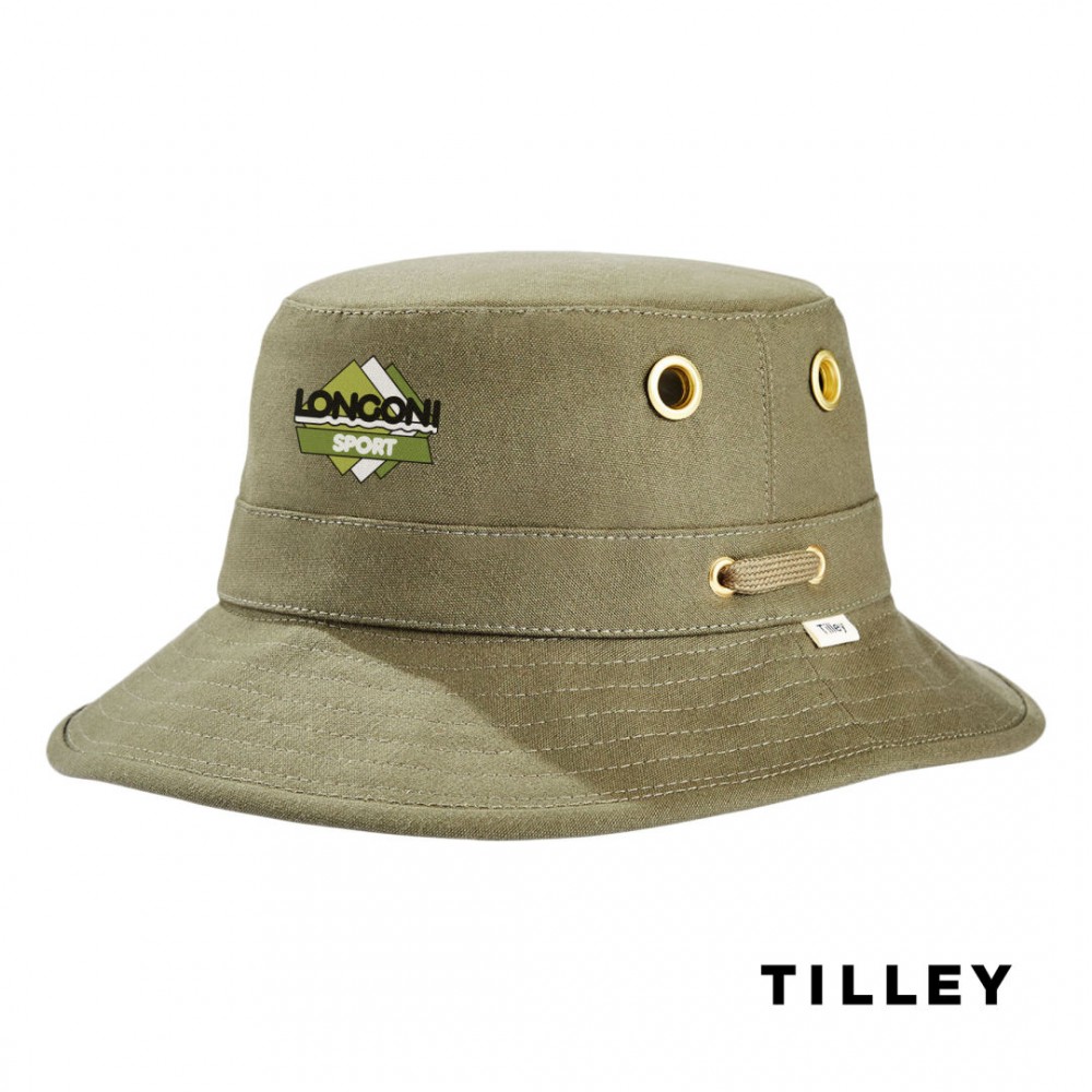 Tilley Iconic T1 Bucket Hat - Olive 7 3/4 with Logo