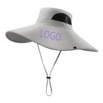 Customized Unisex Outdoor Sunshade Windproof Rope Bucket Hat
