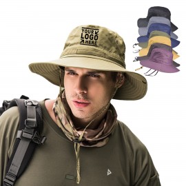 Customized Customizable Unisex Breathable Wide Brim Bucket UPF50+ Sun Fishing Hat