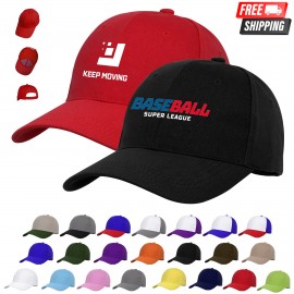 Premium 6 Panel Structured Baseball Cap with Logo  Premium 6 Panel Structured Baseball Cap with Logo
