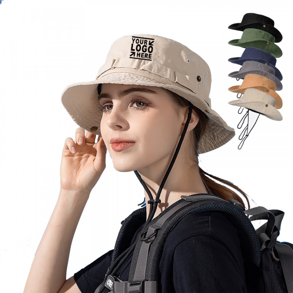 Custom Foldable Customizable Beach Fishing Summer Safari Hat 