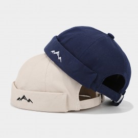 Logo Branded Adjustable Cotton Dockers Hat Cuffed Hat