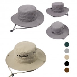 Personalized Outdoor Fishing Wide Brim Sun Bucket Hat