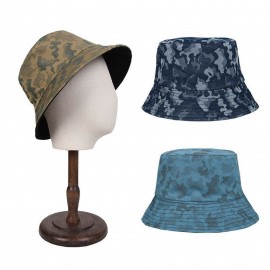 Outdoor Camouflage Bucket Hat with Logo