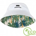 Reversible Organic Cotton All Over Print Bucket Hat with Logo