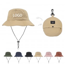 Packable Carabiner Quick Dry Bucket Hat with Logo