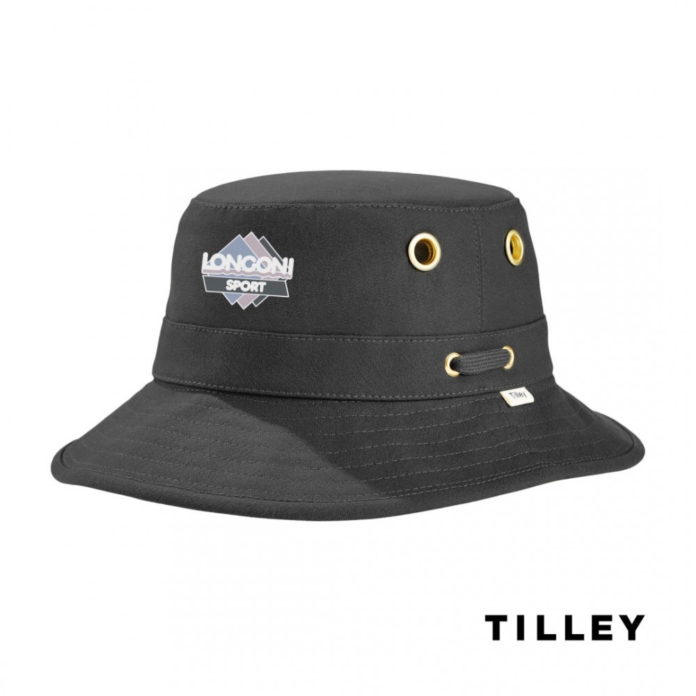 Tilley Iconic T1 Bucket Hat - Black 7 1/4 with Logo