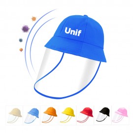 Kids Bucket Hat With Face Shield with Logo