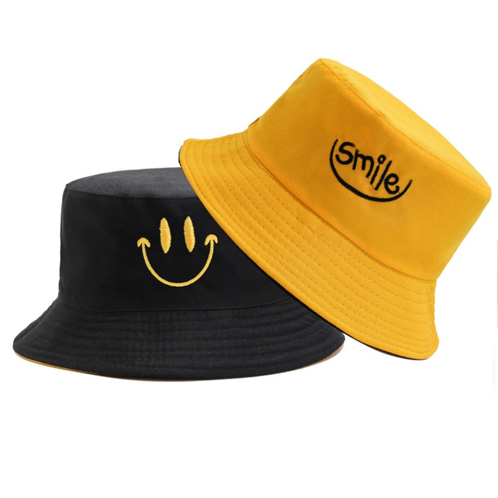 Reversible Cotton Hat Bucket Cap Logo Printed