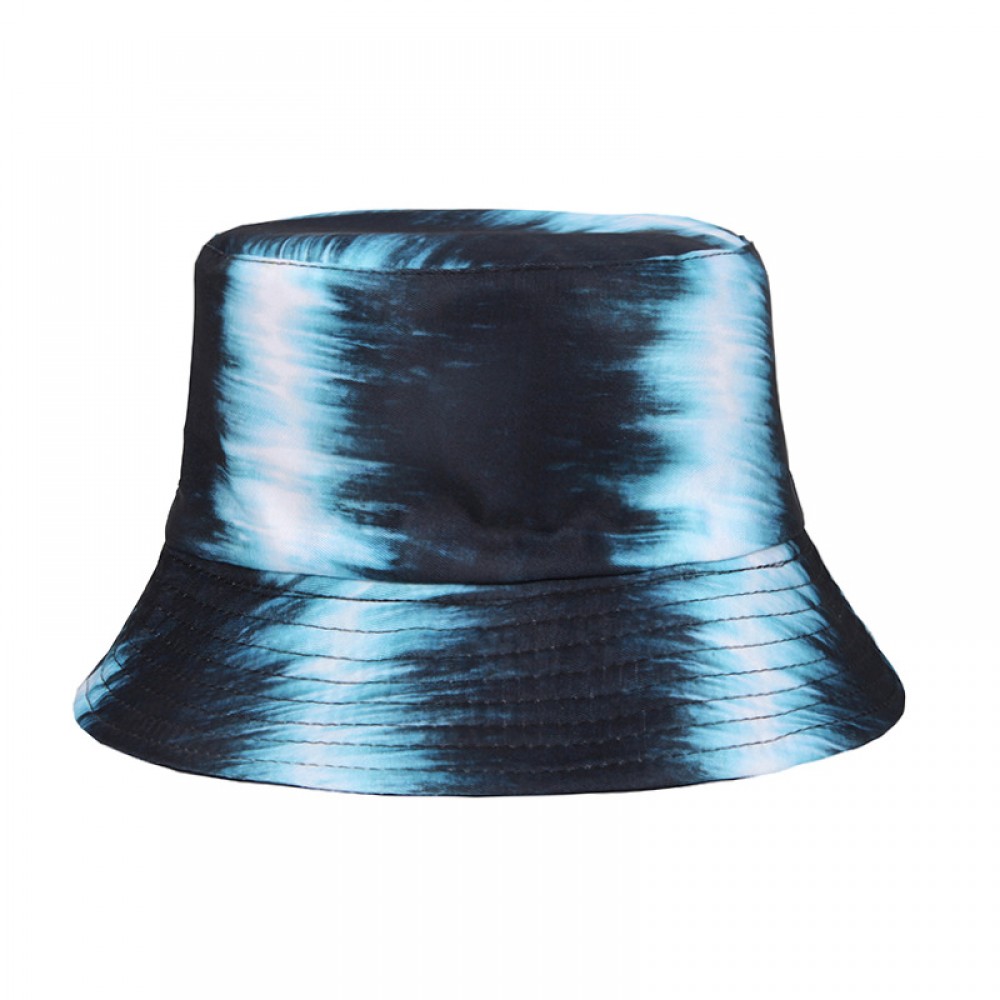 #8 Tie-dye Pattern Basin Cap Bucket Hat with Logo #8 Tie-dye Pattern Basin Cap Bucket Hat with Logo