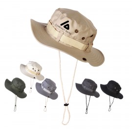 Outdoor Large Brim Bucket Boonies Jungle Fishing Hunting Hat Custom Imprinted