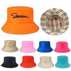 A Fisherman's Hat Can Be Worn On Both Sides Custom Imprinted
