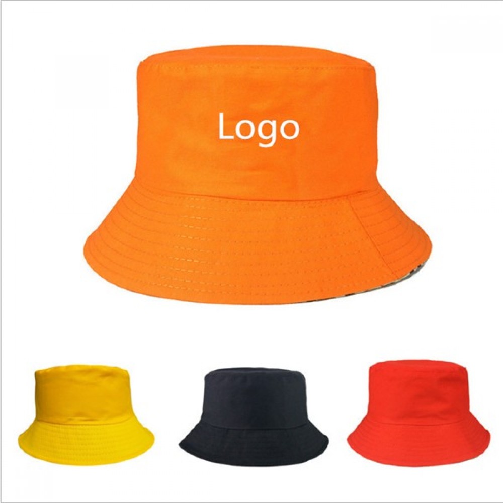 Personalized Outdoor Sun Protection Cotton Twill Fisherman Bucket