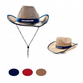 Travel Straw Cowboy Hats with Logo