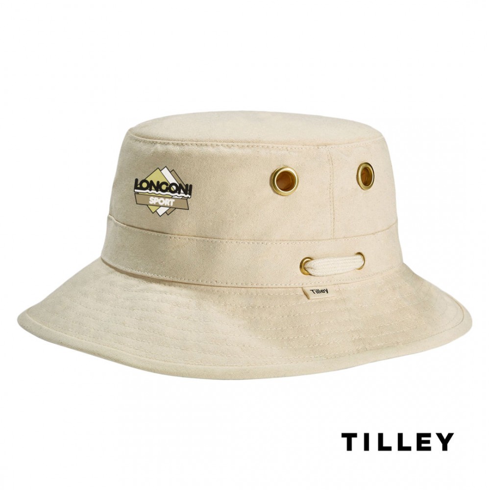 Embroidered Tilley Iconic T1 Bucket Hat - Natural 7 7/8