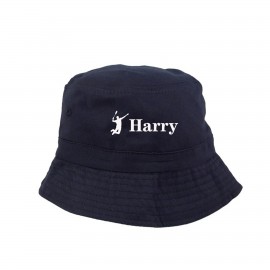 Logo Branded Cotton Bucket Hat