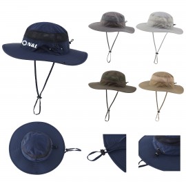 UV Protection Sun Bucket Hat Logo Printed