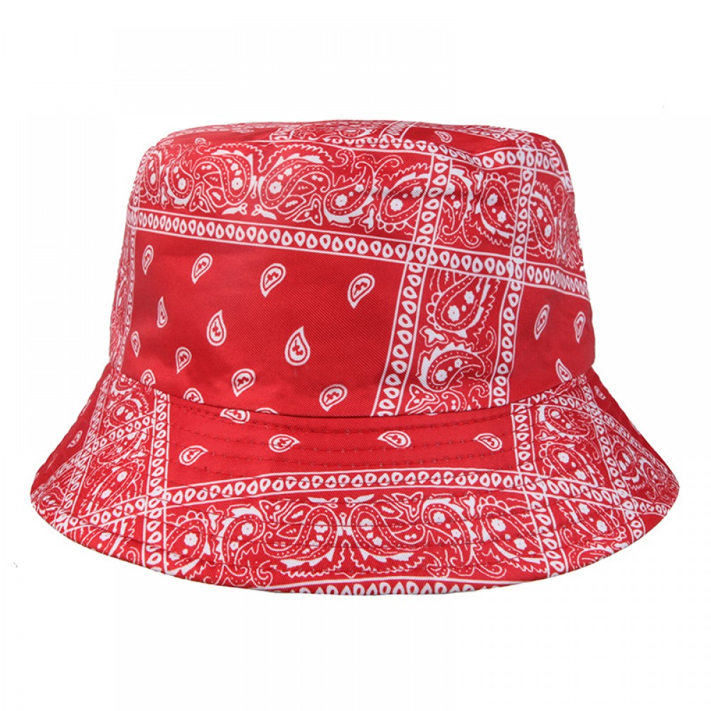 Personalized #60 Retro Flower Printed Bucket Hat Free Style Foldable Basin Hat Personalized #60 Retro Flower Printed Bucket Hat Free Style Foldable Basin Hat