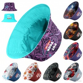 Customized Double-Sided Sublimated Reversible Bucket Hat