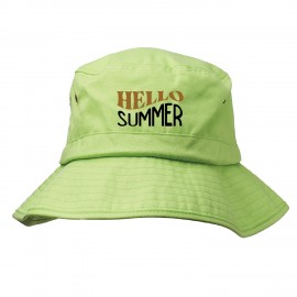 Little Cay Cotton Bucket Hat (Embroided) with Logo