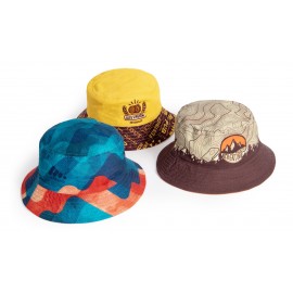 Reversible Cotton Bucket Hats with Logo