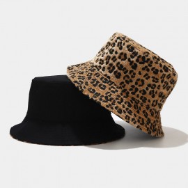 Leopard Print Bucket Hat Branded  Leopard Print Bucket Hat Branded
