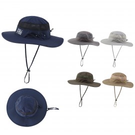 Custom Uv Protection Bucket Beach Mesh Sun Hat