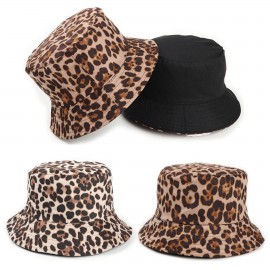 Leopard Bucket Hat with Logo  Leopard Bucket Hat with Logo
