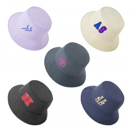 Mesh Breathable & Quick-drying Bucket Hat with Logo  Mesh Breathable & Quick-drying Bucket Hat with Logo