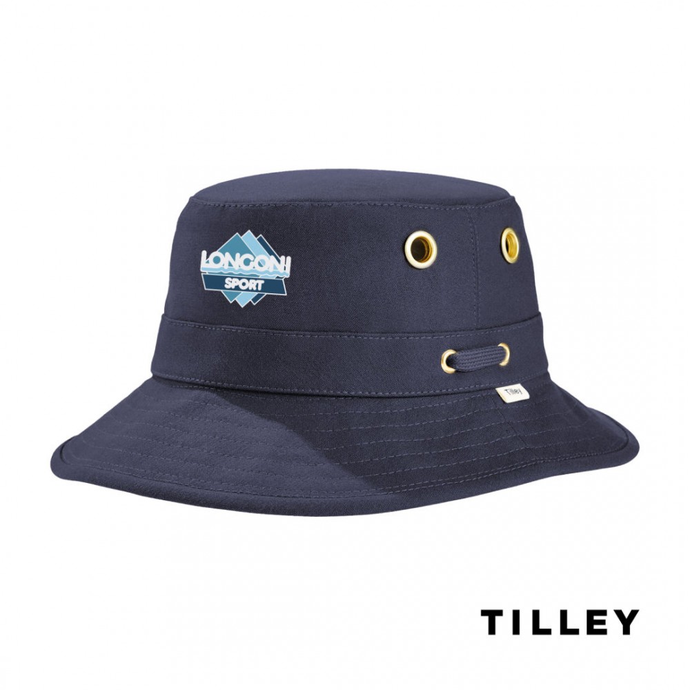 Customized Tilley Iconic T1 Bucket Hat - Dark Navy 7 1/4