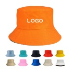 Personalized Foldable Cotton Reversible Wide Brim Bucket Sun Hat