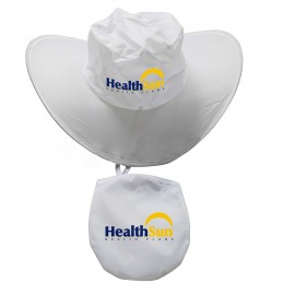 Logo Branded Collapsible Bucket Hat  Logo Branded Collapsible Bucket Hat