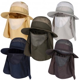 Custom Sun Bucket Hat W/ Face Neck Flaps