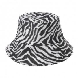 Custom Imprinted Zebra Print Winter Warm Faux Fur Fisherman Cap  Custom Imprinted Zebra Print Winter Warm Faux Fur Fisherman Cap